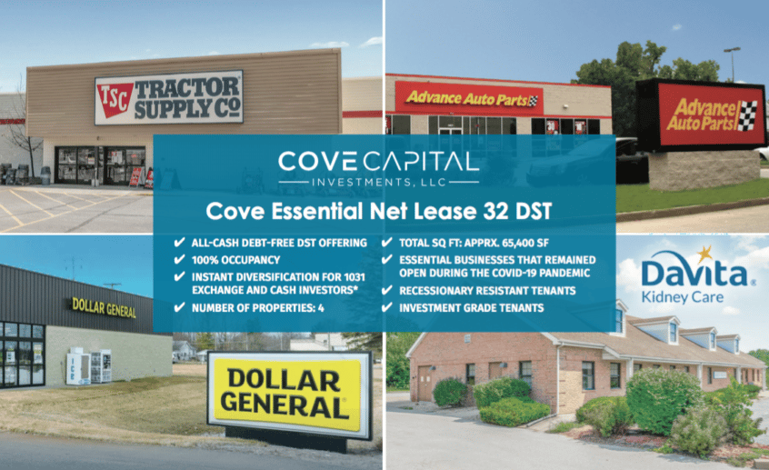 Property marketing image used for Cove Essential Net Lease 32 DST
