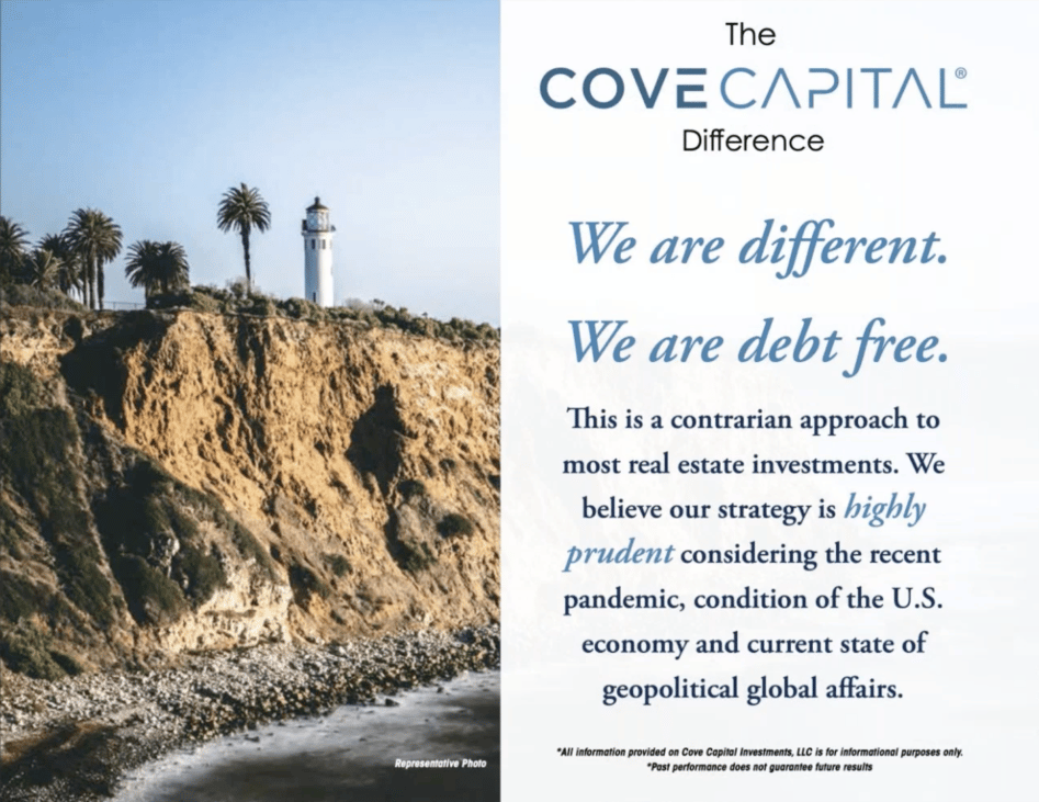Marketing image for the Difference Cove Capital Investments makes