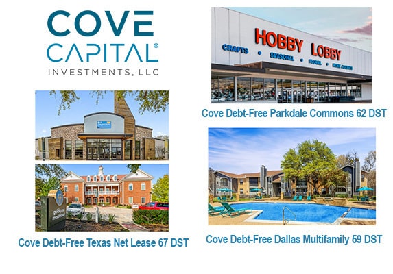 Featured image for “A Closer Look at Three 2023 Fully Subscribed Debt-Free Delaware Statutory Trust Offerings by Cove Capital Investments”